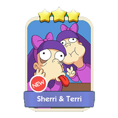 Sherri & Terri - Monopoly Go stickers (The Simpson Album) - Image 1