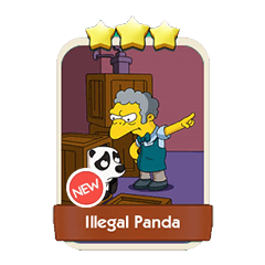Illegal Panda - Monopoly Go stickers (The Simpson Album) - Image 1