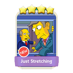 Just Stretching - Monopoly Go stickers (The Simpson Album) - Image 1