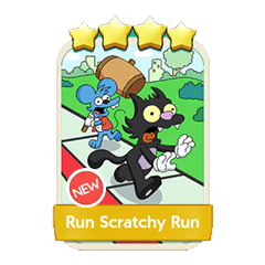 Run Scratchy Run - Monopoly Go stickers (The Simpson Album) - Image 1
