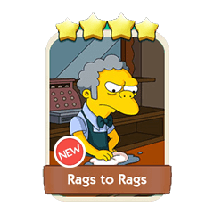 Rags to Rags - Monopoly Go stickers (The Simpson Album) - Image 1