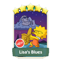 Lisa's Blues - Monopoly Go stickers (The Simpson Album) - Image 1