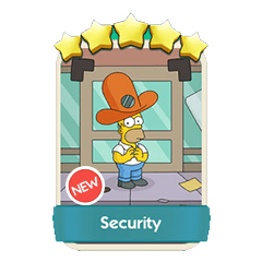 Security - Monopoly Go stickers (The Simpson Album) - Image 1