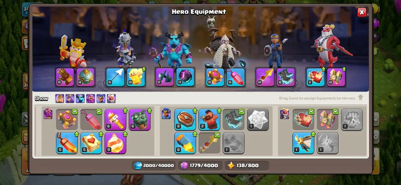 ✨🌸 TH15 War Ready • BK 67 • AQ 70 • PM 50 • GW 40 • RC 31 • DD 7 • Full Hero Equipment • XP 147 🌸✨ - Image 6