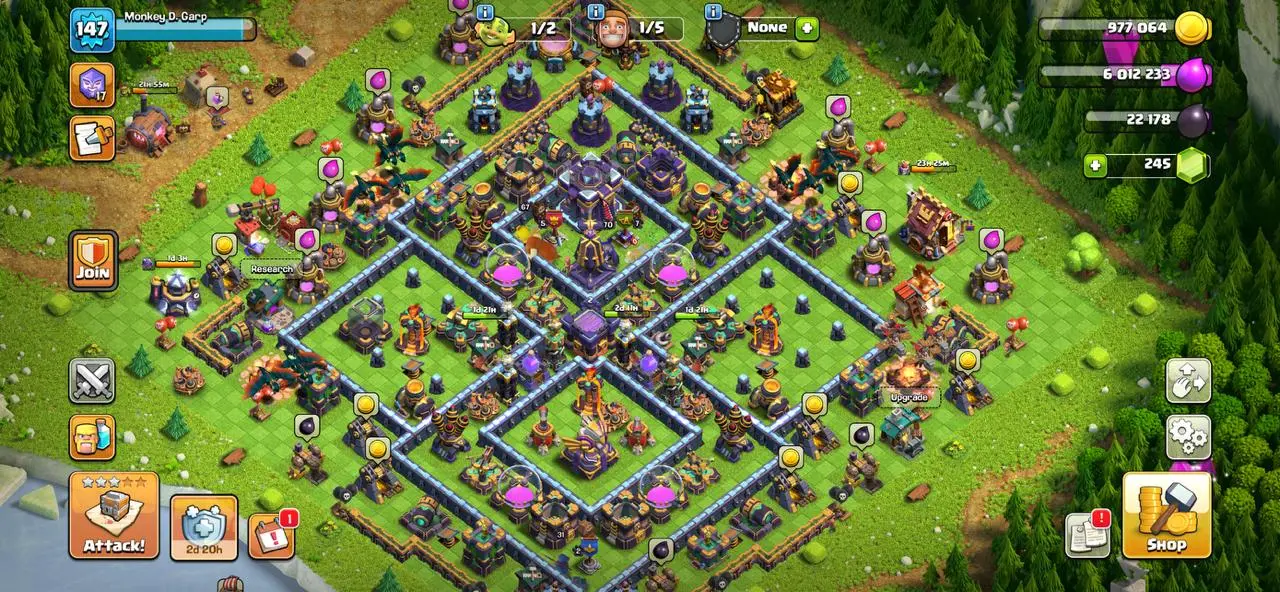 ✨🌸 TH15 War Ready • BK 67 • AQ 70 • PM 50 • GW 40 • RC 31 • DD 7 • Full Hero Equipment • XP 147 🌸✨ - Image 1