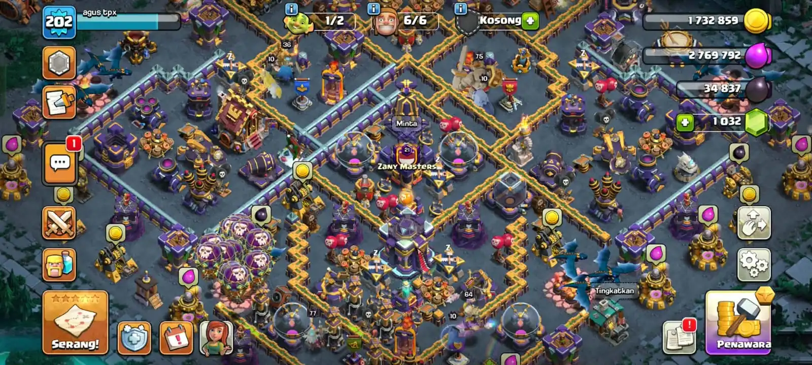 ✨🌸 TH15 Almost Max • BK 75 • AQ 77 • PM 60 • GW 64 • RC 36 • DD 4 • Full Hero Equipment • XP 202 🌸✨ - Image 1