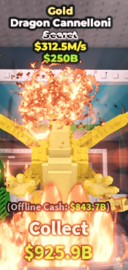 🥇 Dragon Cannelloni | Gold | SECRET 💎 | 312.5M/s | HIGH-VALUE ITEM | CHEAPEST ITEM 💸 | INSTANT DELIVERY ⚡ - Image