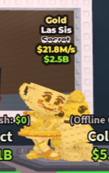 🥇 Las Sis | Gold | SECRET 💎 | 21.8M/s | CHEAPEST ITEM 💸 | INSTANT DELIVERY ⚡ - Image