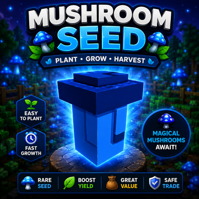🍄 Mushroom Seed x50 🍄 | Instant Delivery | Grow A Garden 2 | RIVARO - Image