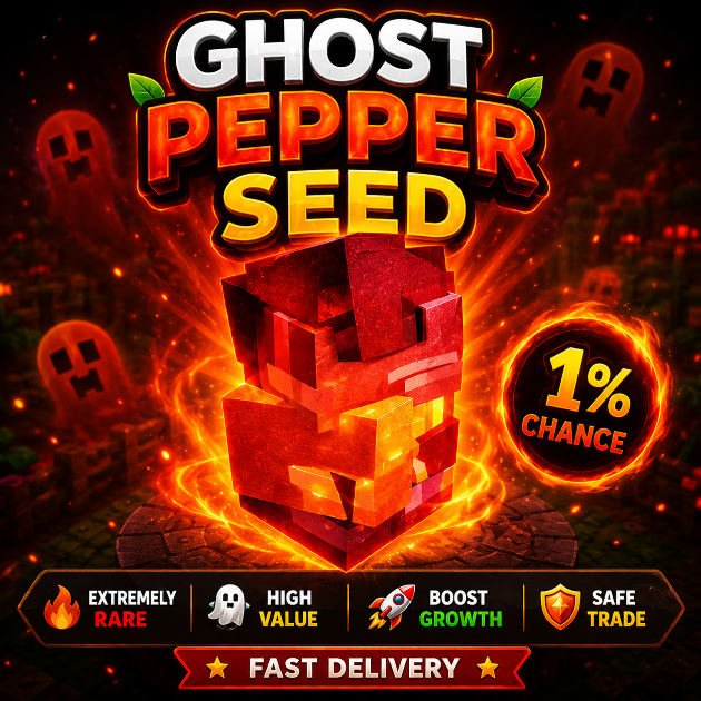 👻 Ghost Pepper Seed x5 👻 | Fast Delivery | Grow A Garden 2 | RIVARO - Image