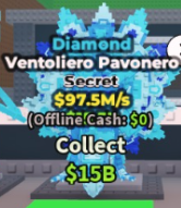 💎 Ventoliero Pavonero | Diamond | SECRET 💎 | 97.5M/s | CHEAPEST ITEM 💸 | INSTANT DELIVERY ⚡ - Image