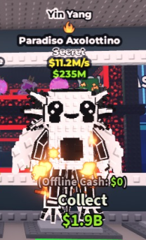 ☯️ Paradiso Axolottino | Yin Yang | SECRET 💎 | 1 Trait | 11.2M/s | CHEAPEST ITEM 💸 | INSTANT DELIVERY ⚡ - Image