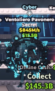 🤖 Ventoliero Pavonero | Cyber | SECRET 💎 | 1 Trait | 845M/s | TOP-TIER ITEM | CHEAPEST ITEM 💸 | INSTANT DELIVERY ⚡ - Image