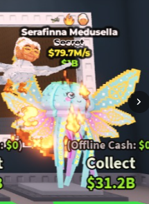 🔥 Serafinna Medusella | SECRET 💎 | 3 Traits | 79.7M/s | CHEAPEST ITEM 💸 | INSTANT DELIVERY ⚡ - Image