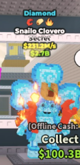 💎💠 Snailo Clovero | Diamond | SECRET 💎 | 3 Traits | $231.2M/s | CHEAPEST ITEM 💸 | INSTANT DELIVERY ⚡ - Image