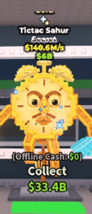 🥇 Tictac Sahur | Gold | SECRET 💎 | 1 Trait | 140.6M/s | HIGH-VALUE ITEM | CHEAPEST ITEM 💸 | INSTANT DELIVERY ⚡ - Image