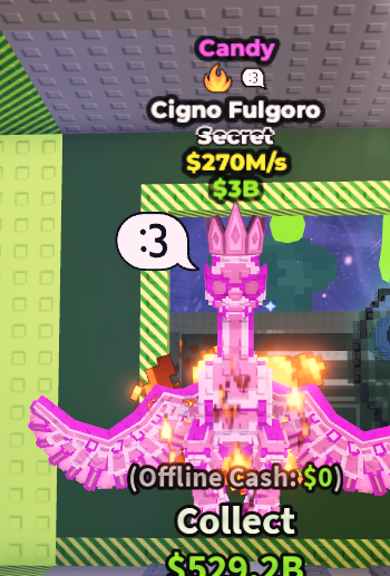 💎 Cigno Fulgoro | CANDY 🍬 | SECRET 💎 | 2 Traits 🧬 | 270 M/s 💰 | 🔥 HIGH‑VALUE ITEM | INSTANT DELIVERY ⚡ - Image