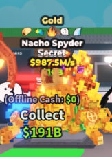 🥇 Nacho Spyder | Gold | SECRET 💎 | 5 Traits | 987.5M/s | TOP-TIER ITEM | CHEAPEST ITEM 💸 | INSTANT DELIVERY ⚡ - Image