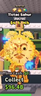 🥇 Tictac Sahur | Gold | SECRET 💎 | 3 Traits | 459.3M/s | TOP-TIER ITEM | CHEAPEST ITEM 💸 | INSTANT DELIVERY ⚡ - Image