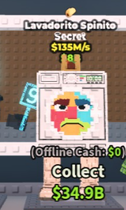 🔥 Lavadorito Spinito | SECRET 💎 | 1 Trait | 135M/s | HIGH-VALUE ITEM | CHEAPEST ITEM 💸 | INSTANT DELIVERY ⚡ - Image