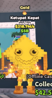 🥇 Ketupat Kepat | Gold | SECRET 💎 | 1 Trait | 218.7M/s | HIGH-VALUE ITEM | CHEAPEST ITEM 💸 | INSTANT DELIVERY ⚡ - Image