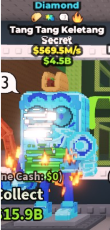 💎 Tang Tang Keletang | DIAMOND 💠 | SECRET 💎 | 4 Traits 🧬 | 569.5 M/s 💰 | 🔥 GOD‑TIER ITEM | INSTANT DELIVERY ⚡ - Image