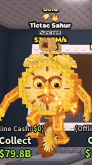 🥇 Tictac Sahur | Gold | SECRET 💎 | 2 Traits | 309.3M/s | TOP-TIER ITEM | CHEAPEST ITEM 💸 | INSTANT DELIVERY ⚡ - Image