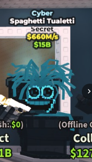 🤖 Spaghetti Tualetti | Cyber | SECRET 💎 | 660M/s | TOP-TIER ITEM | CHEAPEST ITEM 💸 | INSTANT DELIVERY ⚡ - Image