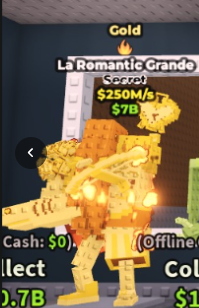 🥇 La Romantic Grande | Gold | SECRET 💎 | 1 Trait | 250M/s | HIGH-VALUE ITEM | CHEAPEST ITEM 💸 | INSTANT DELIVERY ⚡ - Image