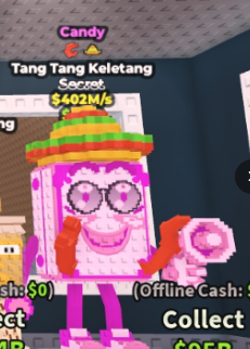 🍬 Tang Tang Keletang | Candy | SECRET 💎 | 2 Traits | 402M/s | TOP-TIER ITEM | CHEAPEST ITEM 💸 | INSTANT DELIVERY ⚡ - Image