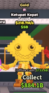 🥇 Ketupat Kepat | Gold | SECRET 💎 | 1 Trait | 218.7M/s | HIGH-VALUE ITEM | CHEAPEST ITEM 💸 | INSTANT DELIVERY ⚡ - Image