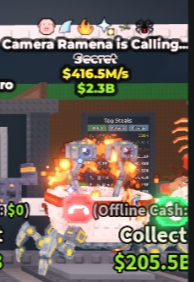 🔥 Camera Ramena is Calling... | SECRET 💎 | 6 Traits | 416.5M/s | TOP-TIER ITEM | CHEAPEST ITEM 💸 | INSTANT DELIVERY ⚡ - Image