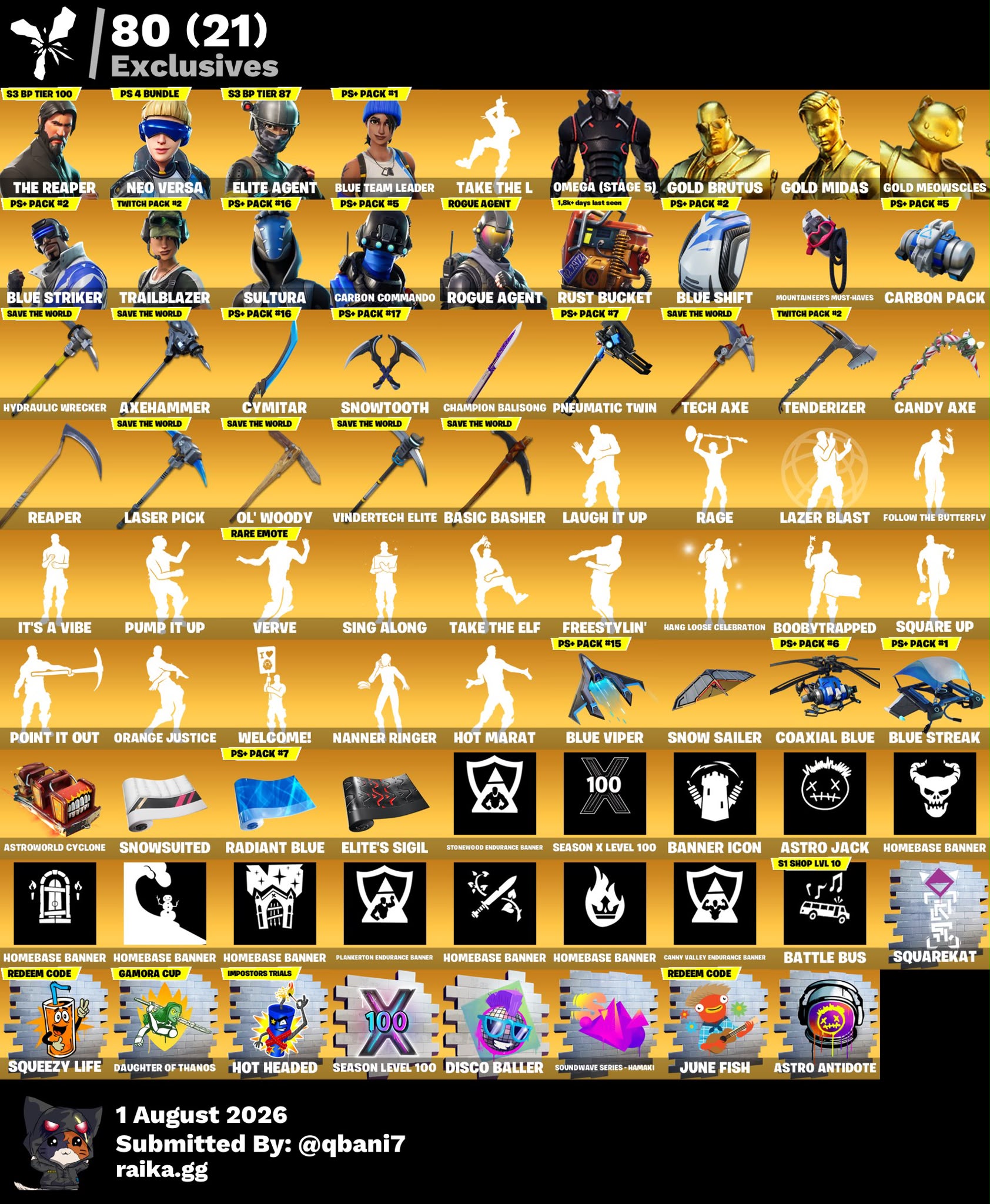 Fortnite Epic Account -skins: Over 438 - pickaxes: Over 450 - Emotes: Over 340 - Level 310 - instant Delivey - Image 5