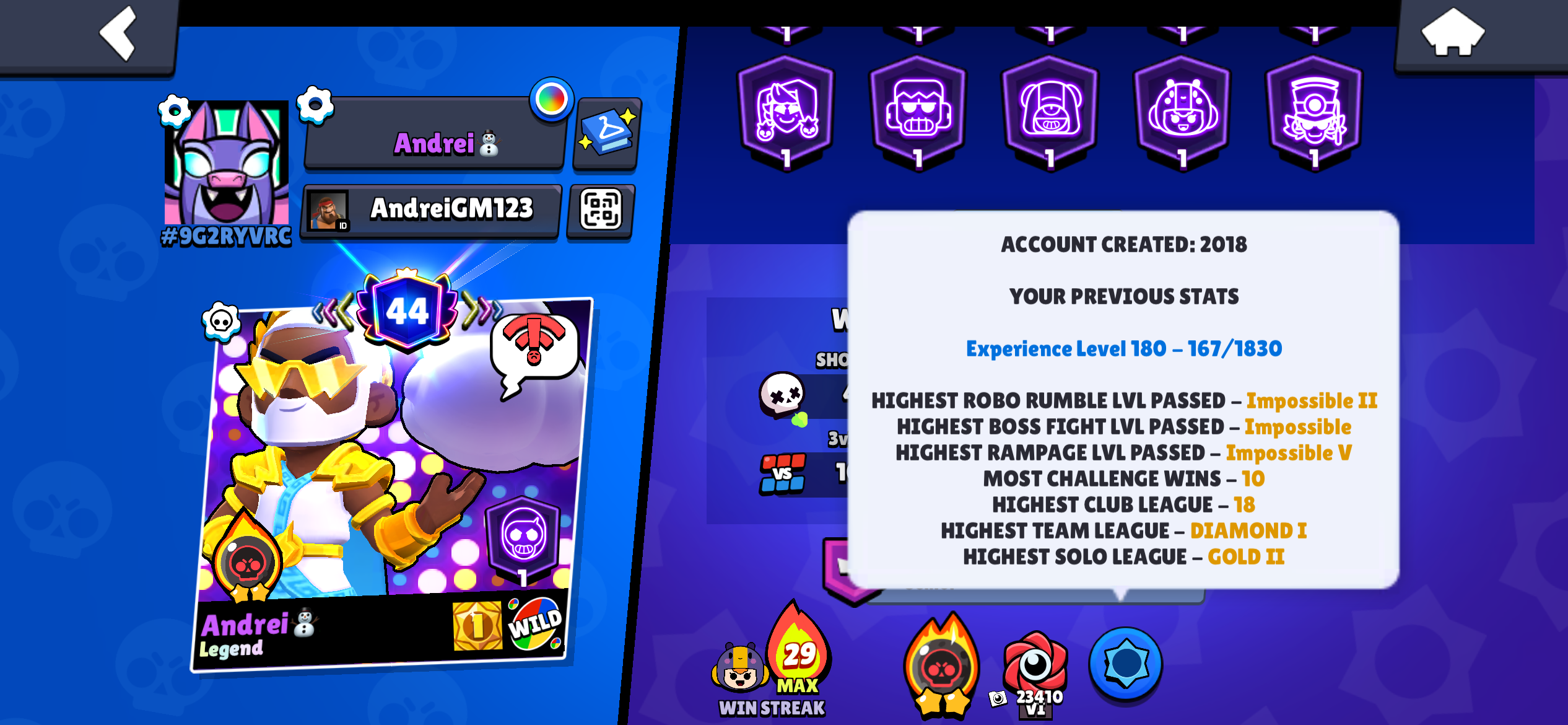 89k Trophies | 104/104 Brawler All Power 11 | 557 Skins| OG Account 2018 | 83 HyperCharge - Image 3