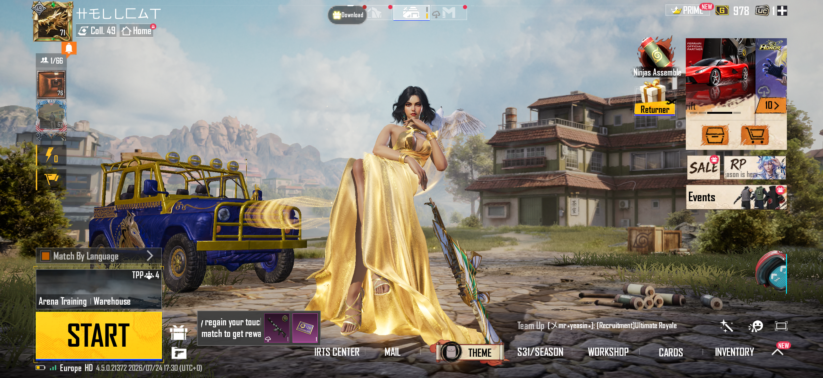 Level 71 PUBG Mobile Account | Glacier M416 + Joker M416 | Multiple Upgradable Guns | Mythic Outfits | 7-Year Account - Image 2