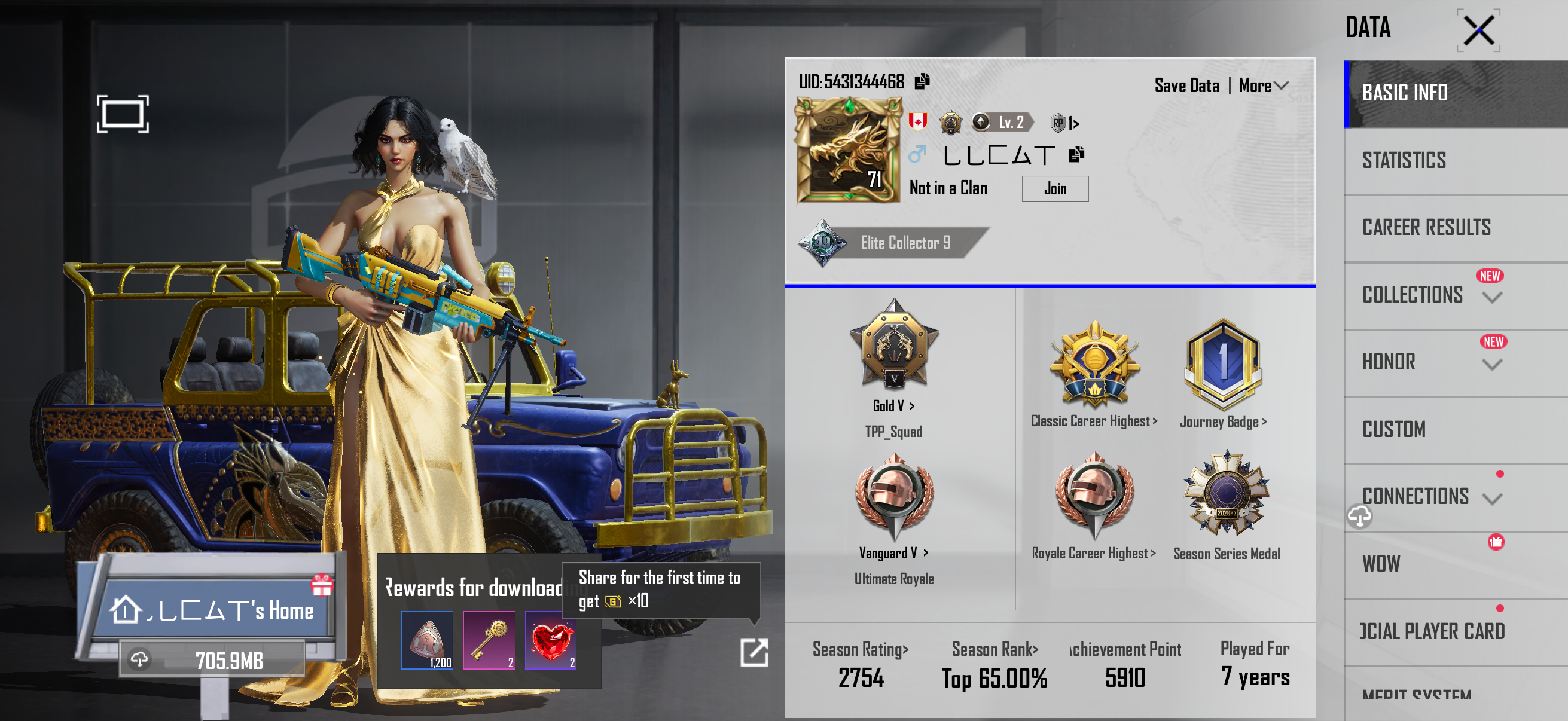 Level 71 PUBG Mobile Account | Glacier M416 + Joker M416 | Multiple Upgradable Guns | Mythic Outfits | 7-Year Account - Image 5