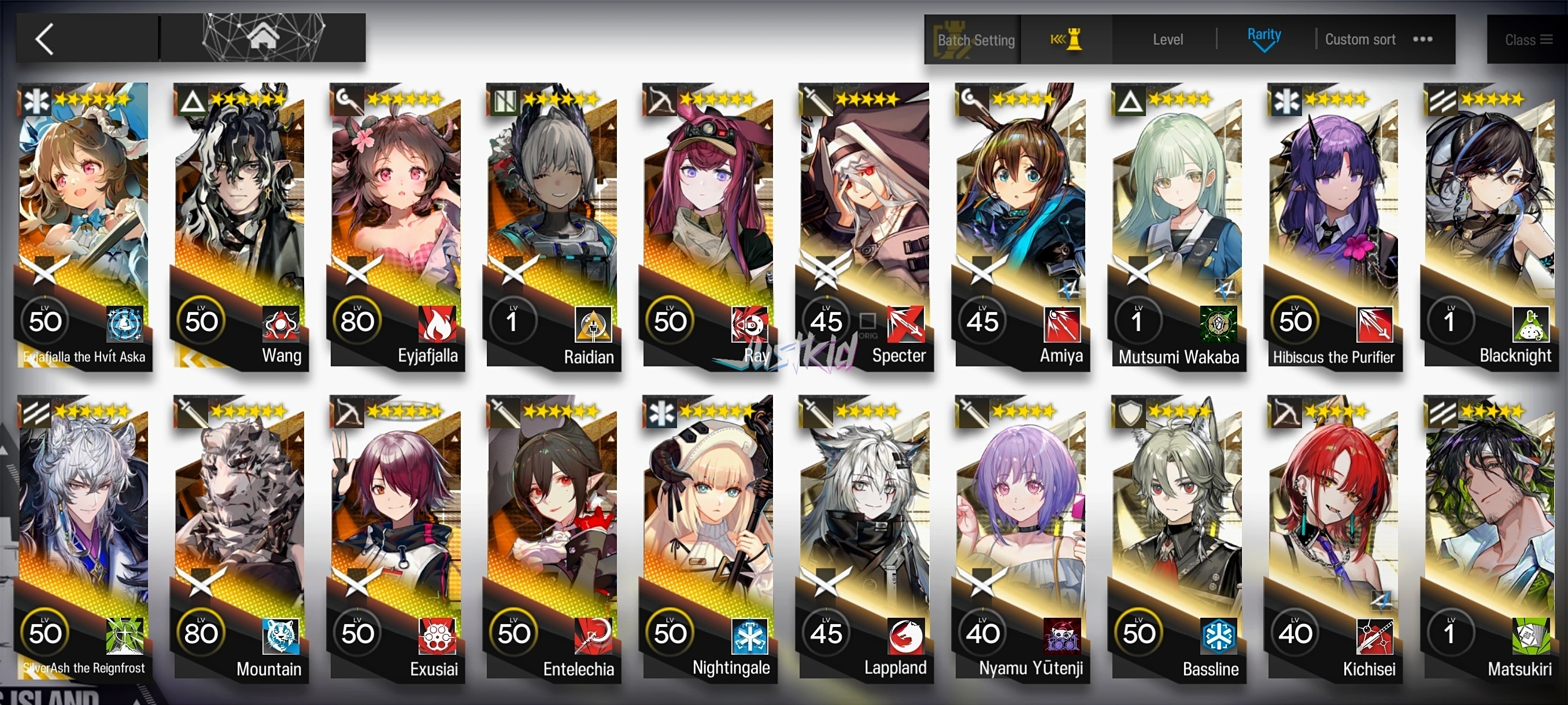 ARKNIGHTS GLOBAL STARTERMID 10*6 , 3 LIMITED WANG,SILVERASH ALTER,EYJA ALTER , EYJA,RAY,ENTELECHIA,MOUNTAIN,EXUSIAI,RAIDIAN,NIGHTINGALE - Image 1