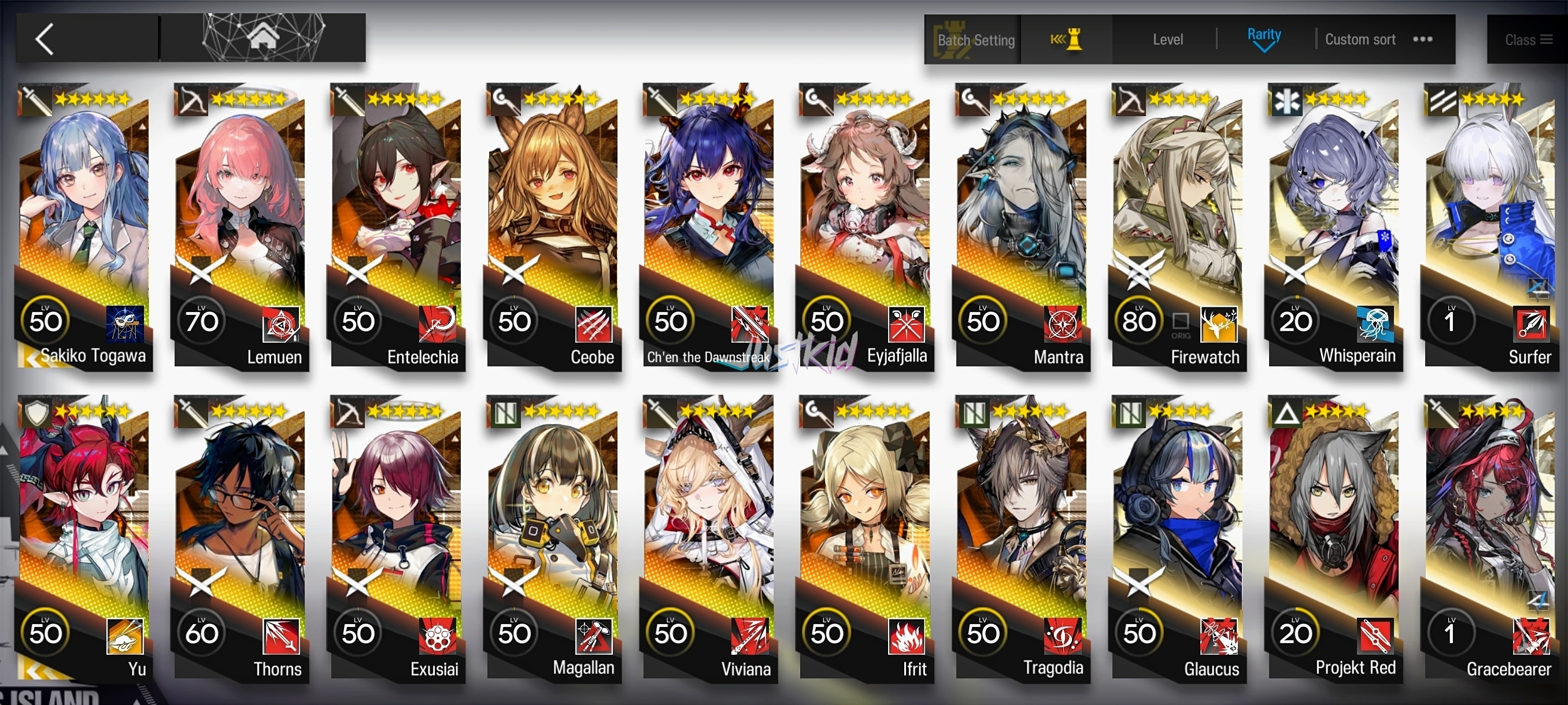 ARKNIGHTS GLOBAL STARTER 14*6 , 2 LIMITED SAKIKO,YU , TRAGODIA,LEMUEN,CHEN DAWNSTREAK,EYJA,MANTRA,THORN,ENTELECHIA,IFRIT,EXUSIAI,MAGALLAN,CEOBE,VIVIANA - Image 1