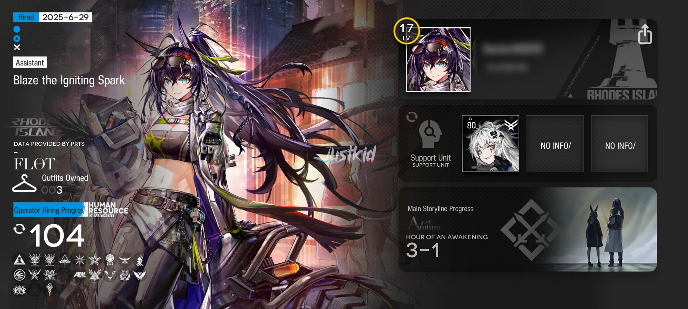 ARKNIGHTS GLOBAL STARTER 7*6 , LIMITED WANG , BLAZE,BLAZE ALTER,THORN,EYJA,EXUSIAI,NIGHTINGALE - Image 4