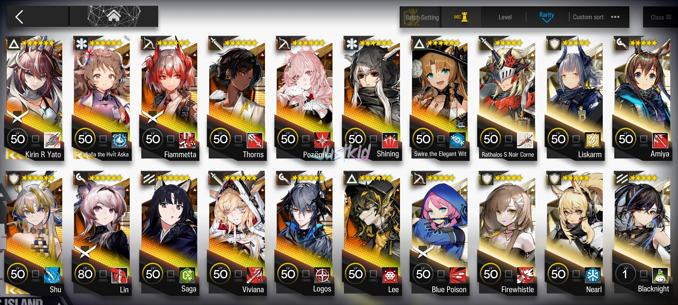 ARKNIGHTS GLOBAL STARTER 13*6 , 3 LIMITED KIRIN YATO,SHU,EYJA ALTER , LOGOS,LIN,POZEMKA,THORN,FIAMMETTA,VIVIANA,SAGA,LEE,SHINING,SWIRE ALTER - Image 1
