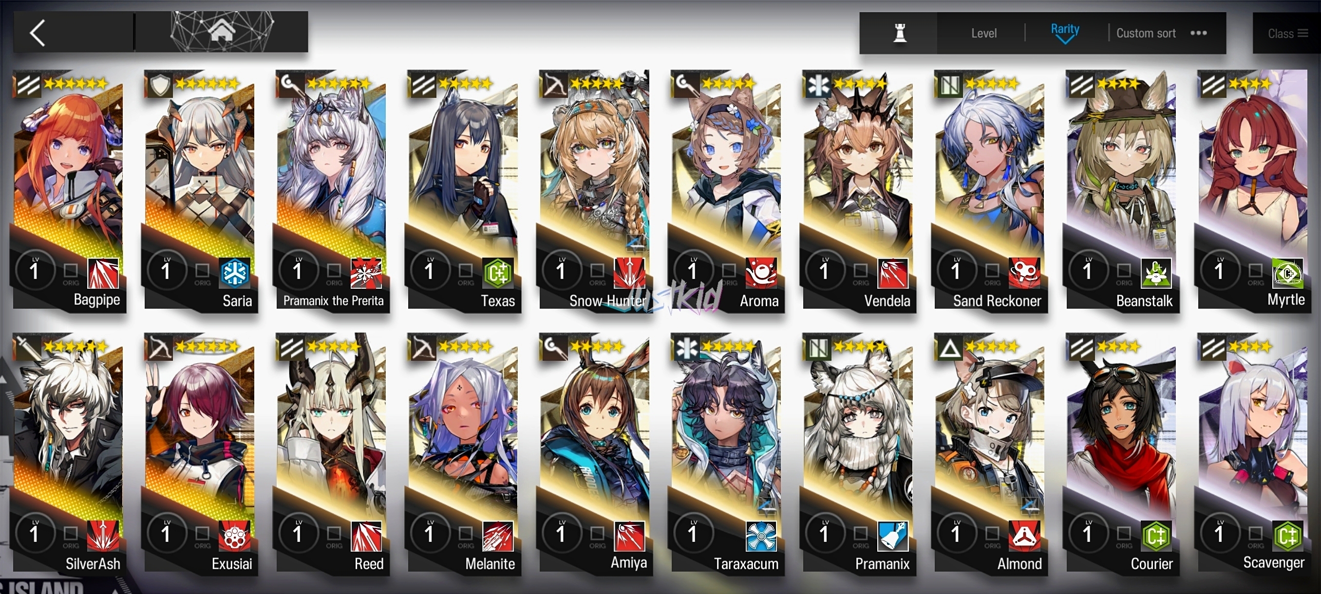 ARKNIGHTS GLOBAL STARTER 5*6 , PRAMANIX ALTER,BAGPIPE,SILVERASH,EXUSIAI,SARIA - Image 1