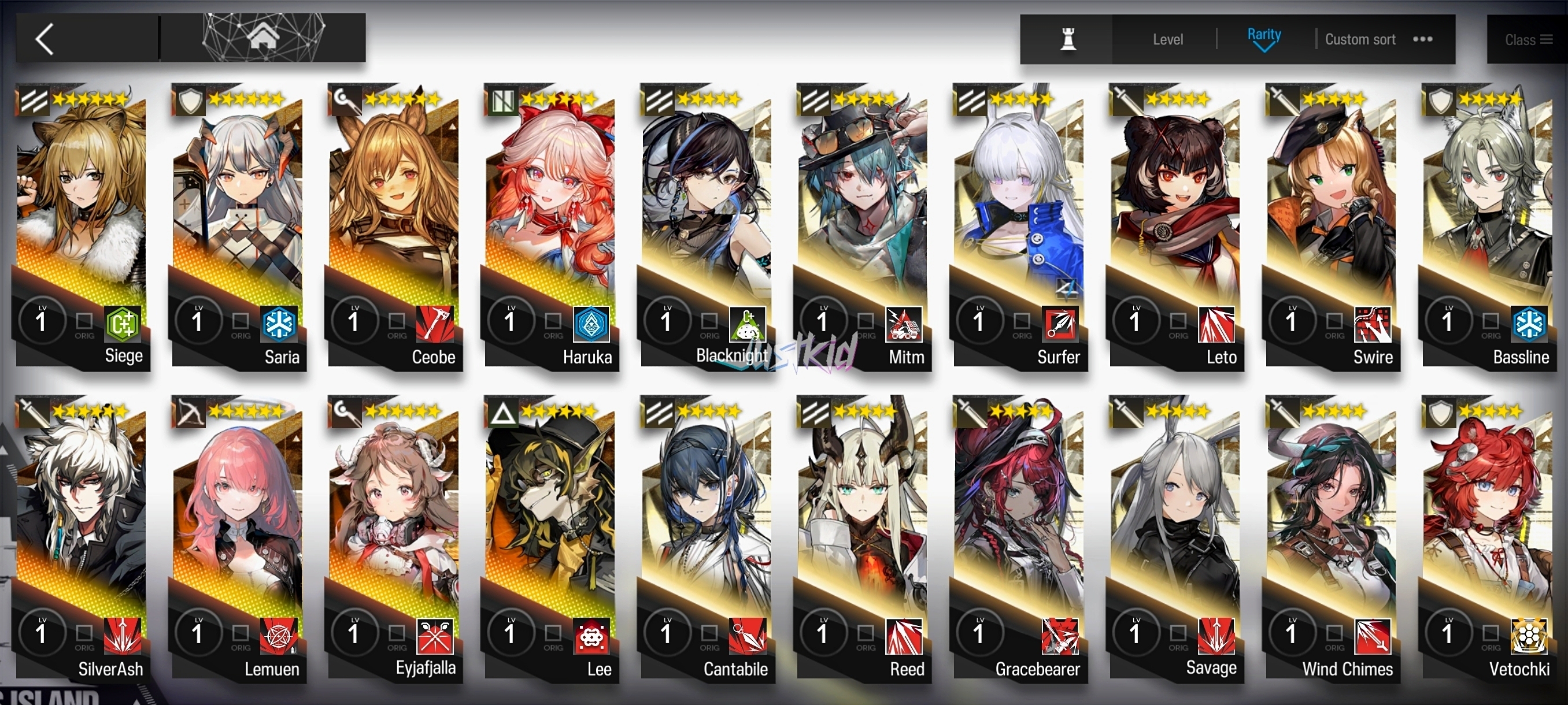 ARKNIGHTS GLOBAL STARTER 8*6 , HARUKA,LEMUEN,EYJA,SILVERASH,SIEGE,SARIA,CEOBE,LEE - Image 1