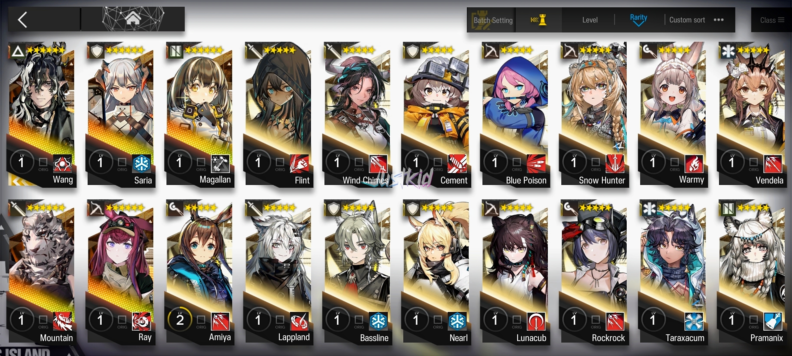 ARKNIGHTS GLOBAL STARTER 5*6 , LIMITED WANG , RAY,MOUNTAIN,SARIA,MAGALLAN - Image 1