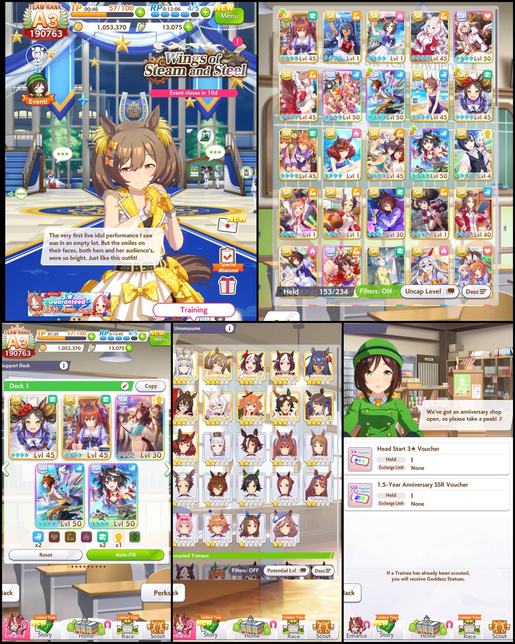 Global | KB MLB + Agnes Tachyon MLB + Light Hello Lb1 | SR Meta MLB | 13k Carrats | Ticket Uma & Aniv ON | An expansive field - Image