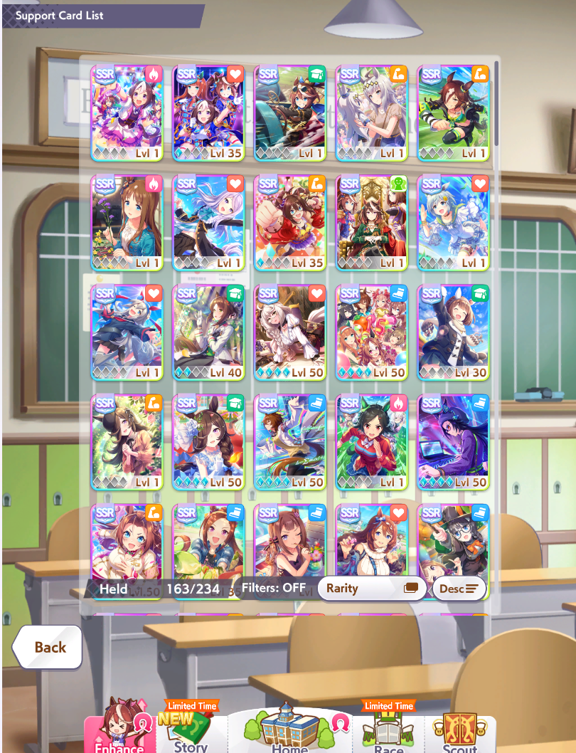 Global Rank SS | KB MLB + Tachyon MLB + SC LB3 + LH LB2 + FM LB2 | 34 Uma | 14k Carrats | Rainbow Uncap 1x + Shard 16x - Image 4
