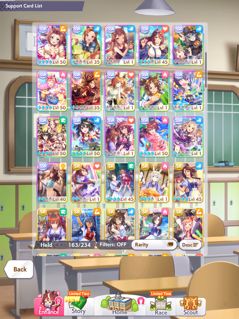 Global Rank SS | KB MLB + Tachyon MLB + SC LB3 + LH LB2 + FM LB2 | 34 Uma | 14k Carrats | Rainbow Uncap 1x + Shard 16x - Image 5