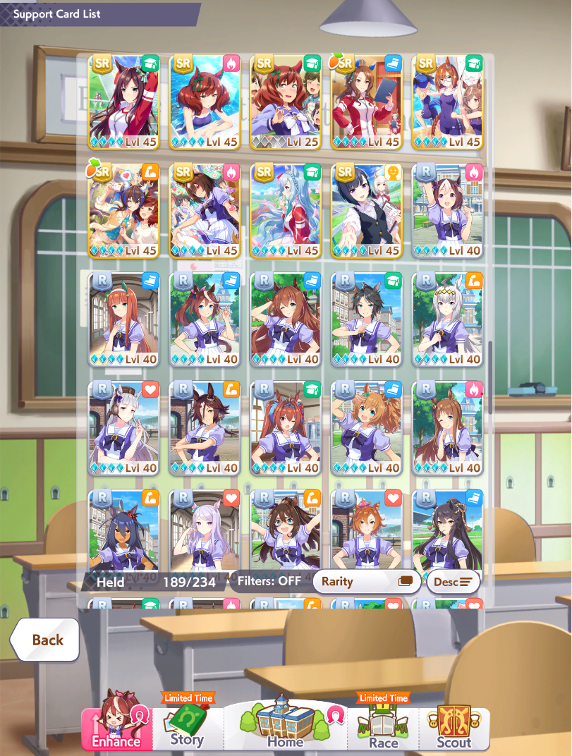 WHALE GLOBAL RANK SS / 56 UMAS (Many 5* and 4*) / Kitasan MLB + SuperCreek MLB + FineMotion MLB + Tachyon MLB + Light Hello LB3 | 72 SSR (32 SSR MLB) - Image 7