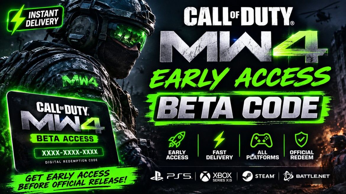 🎮 Call of Duty: Modern Warfare 4 (MW4) Early Access Beta Code | PS5 / Xbox Series X|S / PC Steam / Battle.net | ⚡ Fast Delivery - Image